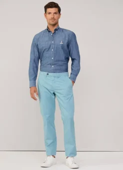 regular fit chambray shirt