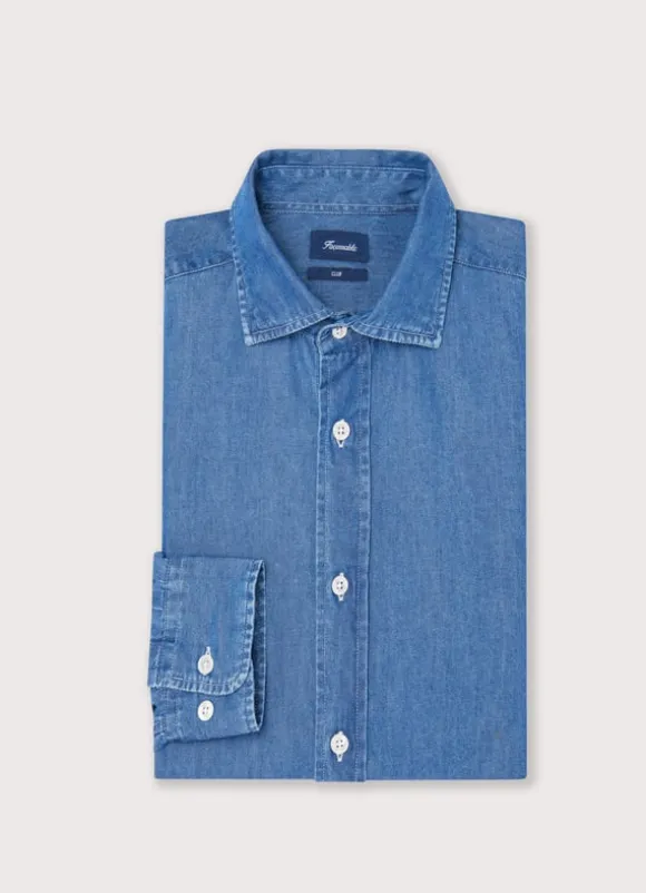 regular fit chambray shirt