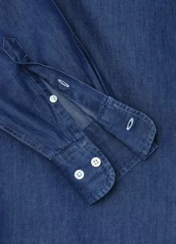 regular fit chambray shirt