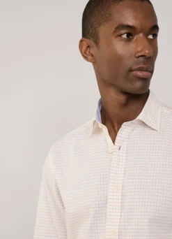 regular fit check poplin shirt