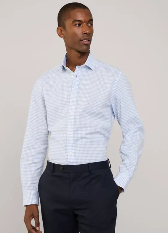 regular fit check poplin shirt