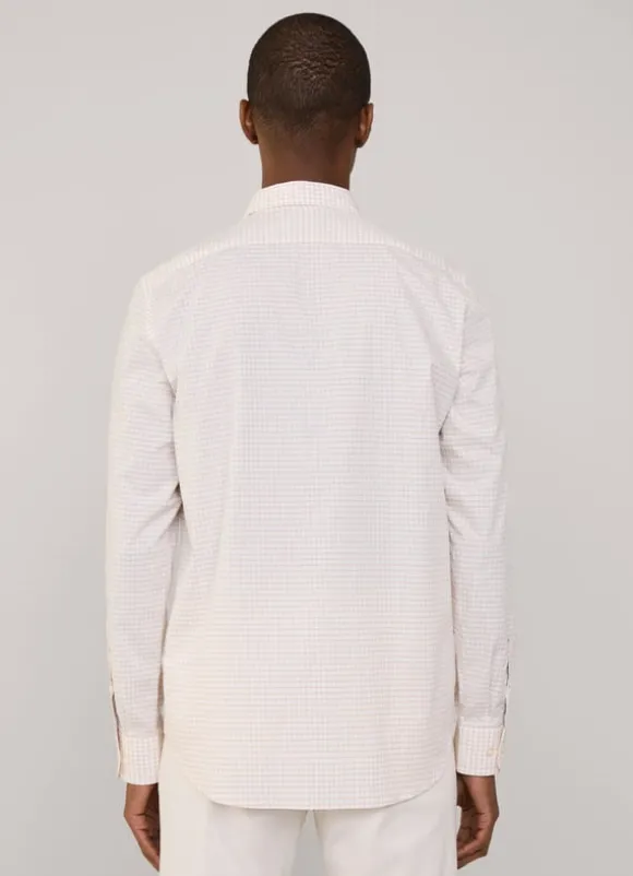 regular fit check poplin shirt