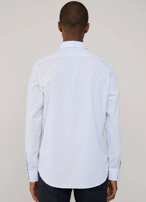 regular fit check poplin shirt