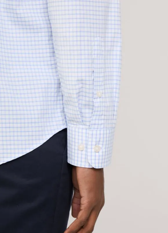 regular fit check poplin shirt