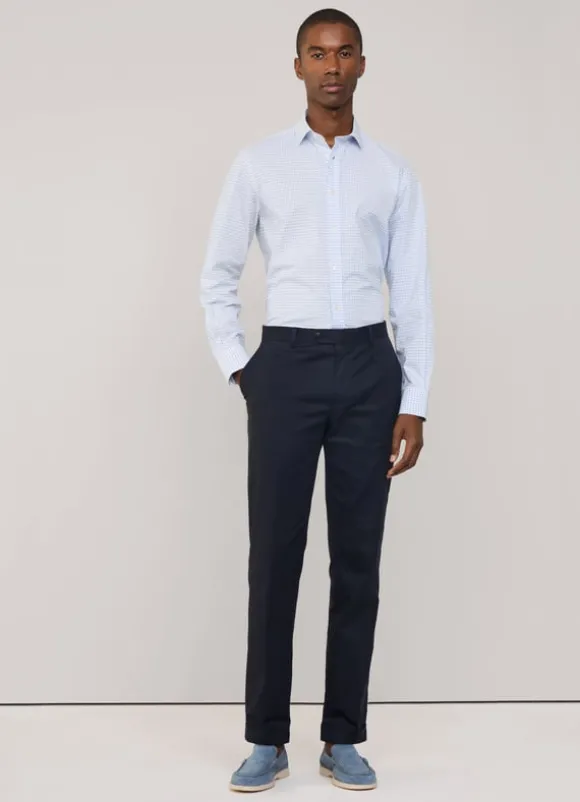regular fit check poplin shirt