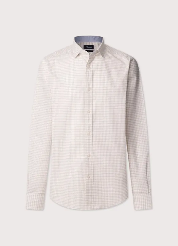 regular fit check poplin shirt