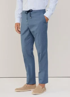 regular fit drawstring trousers
