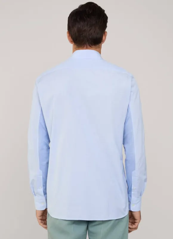 regular fit fine striped poplin shirt
