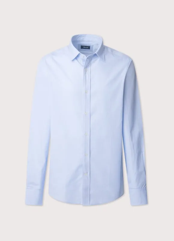 regular fit fine striped poplin shirt