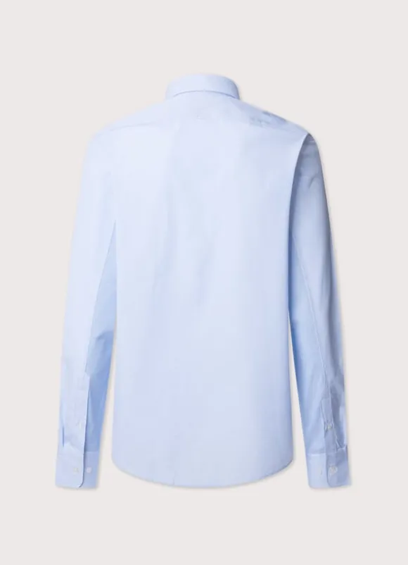 regular fit fine striped poplin shirt