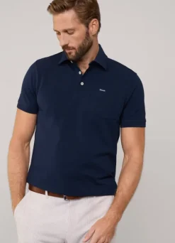 regular fit front pocket polo
