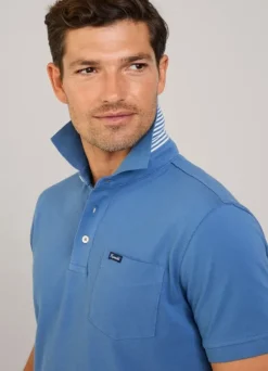 regular fit front pocket polo
