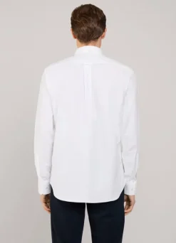 regular fit front pocket oxford shirt