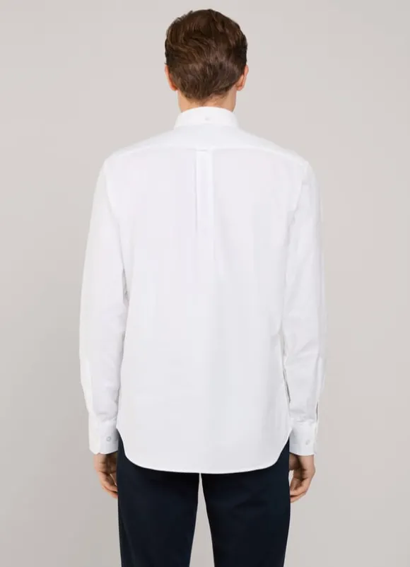 regular fit front pocket oxford shirt