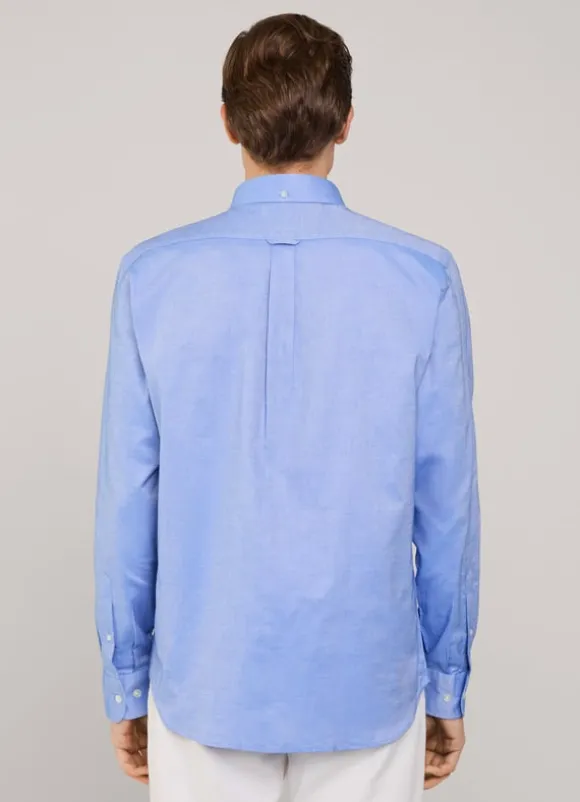 regular fit front pocket oxford shirt