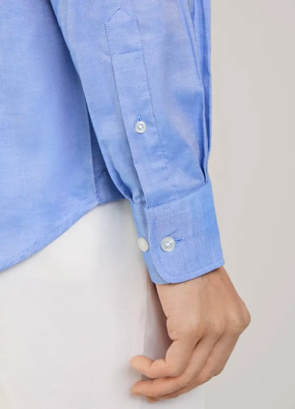 regular fit front pocket oxford shirt