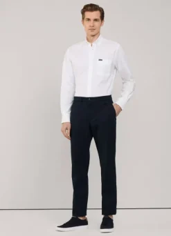 regular fit front pocket oxford shirt