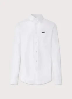 regular fit front pocket oxford shirt