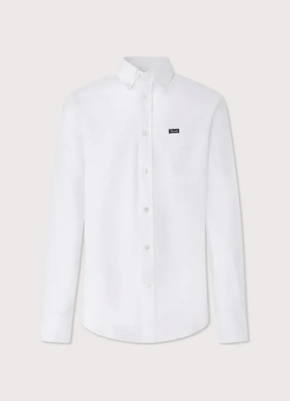 regular fit front pocket oxford shirt