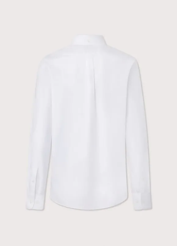 regular fit front pocket oxford shirt