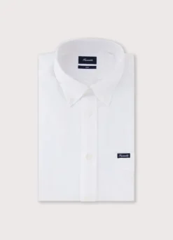 regular fit front pocket oxford shirt