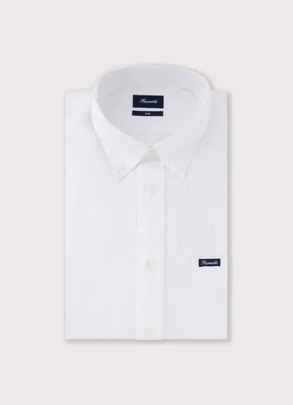 regular fit front pocket oxford shirt