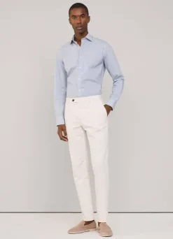 regular fit geometric poplin shirt