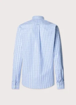 regular fit gingham fil-a-fil shirt