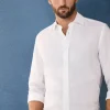 regular fit linen shirt