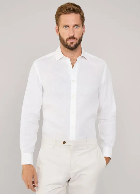 regular fit linen shirt