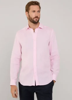 regular fit linen shirt