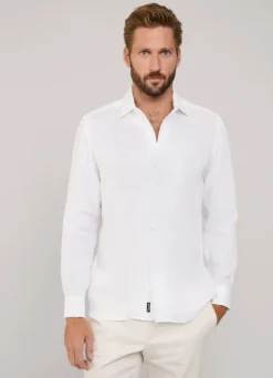 regular fit linen shirt