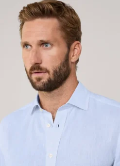 regular fit linen shirt