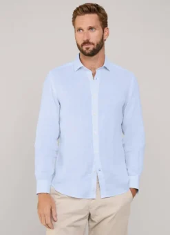 regular fit linen shirt