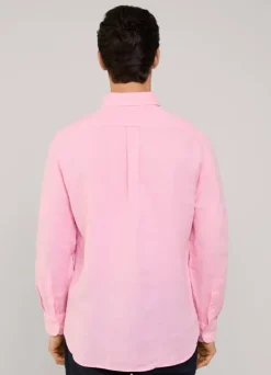 regular fit linen shirt