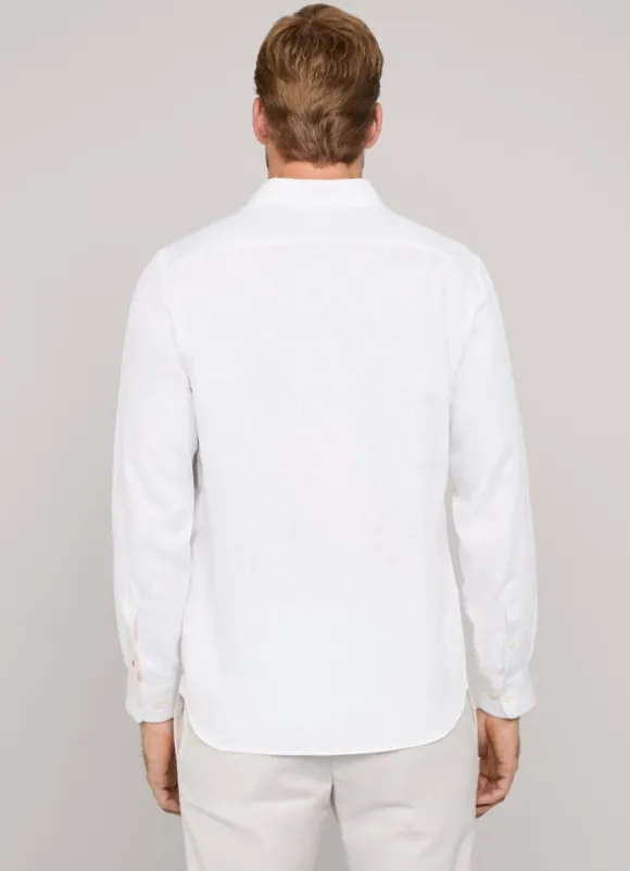 regular fit linen shirt