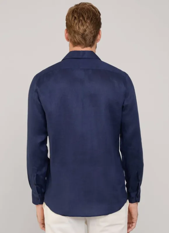regular fit linen shirt