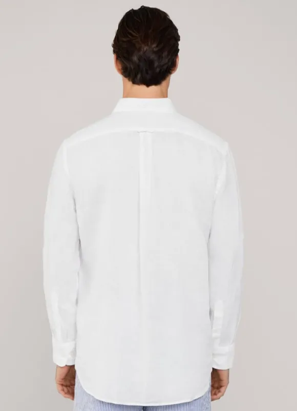 regular fit linen shirt