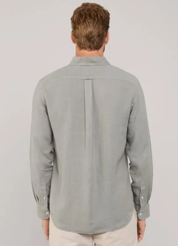 regular fit linen shirt