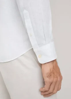 regular fit linen shirt