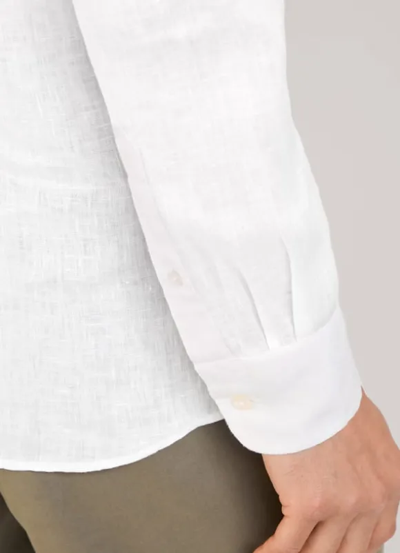regular fit linen shirt