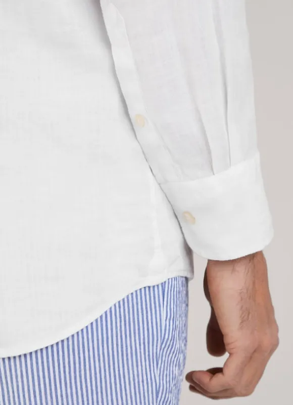 regular fit linen shirt
