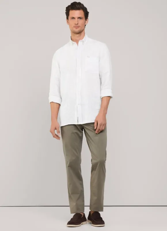 regular fit linen shirt