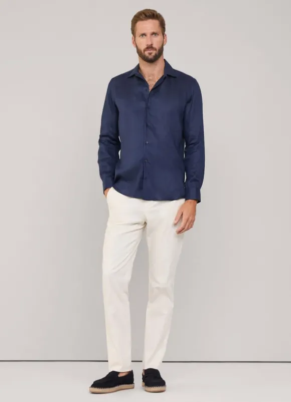 regular fit linen shirt