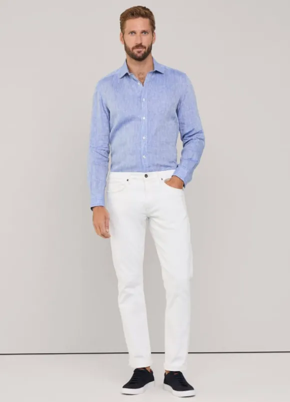 regular fit linen shirt
