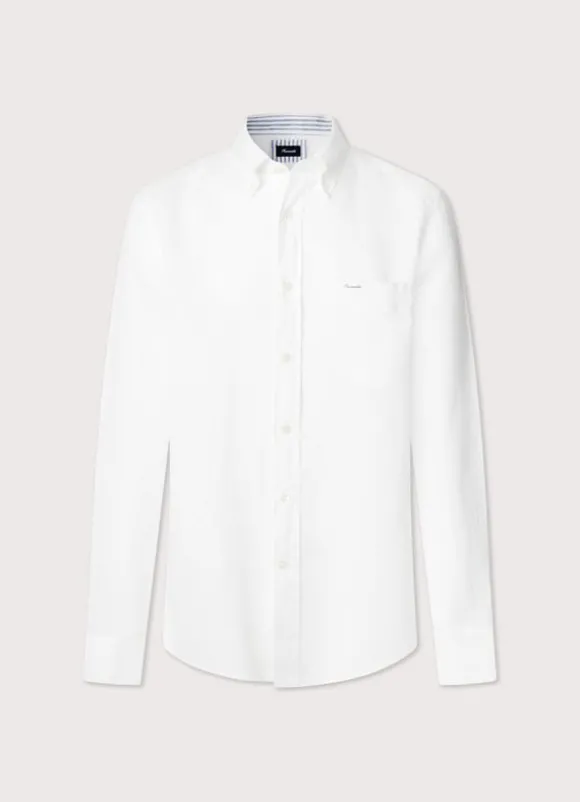 regular fit linen shirt