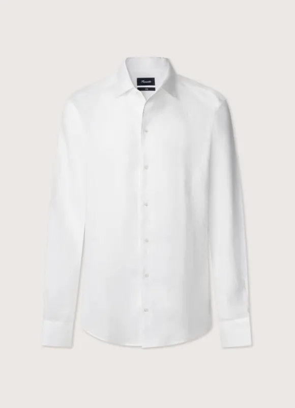 regular fit linen shirt