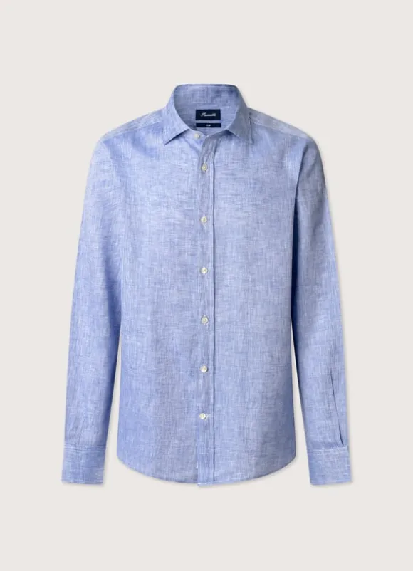 regular fit linen shirt