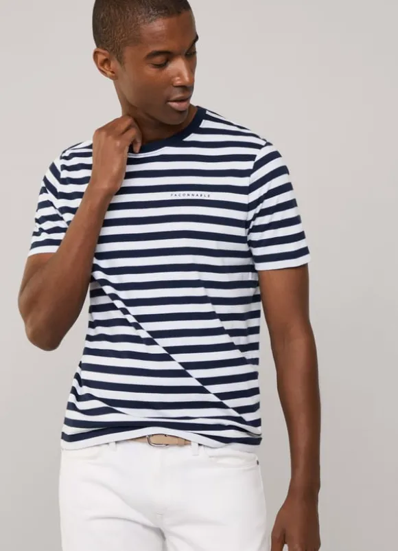 regular fit nautical striped t-shirt