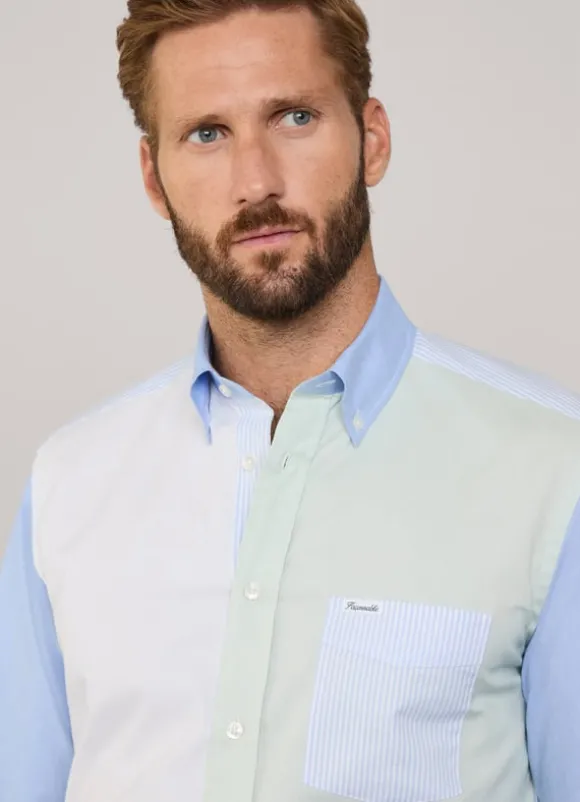regular fit pinpoint shirt